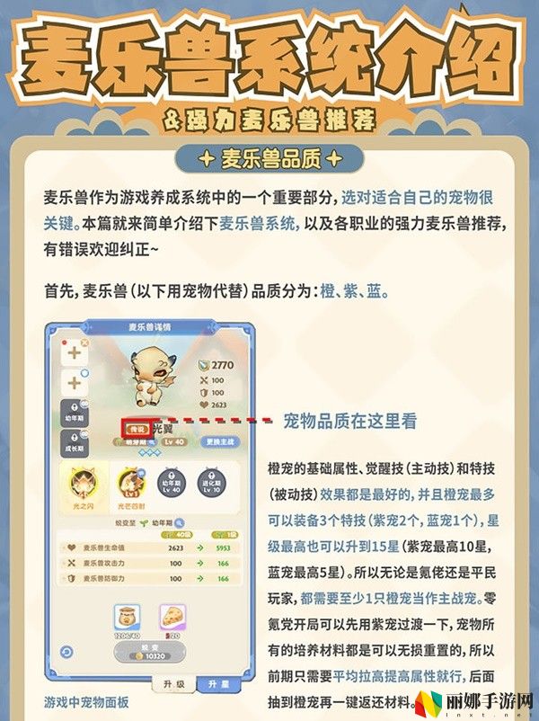 出发吧麦芬麦乐兽系统玩法介绍
