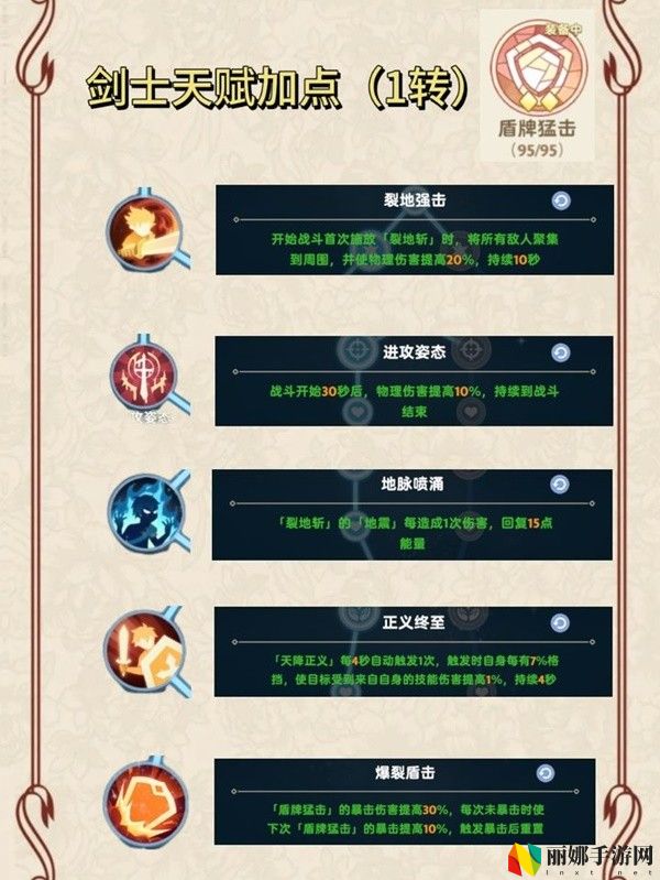 出发吧麦芬剑士0-2转技能天赋选择推荐
