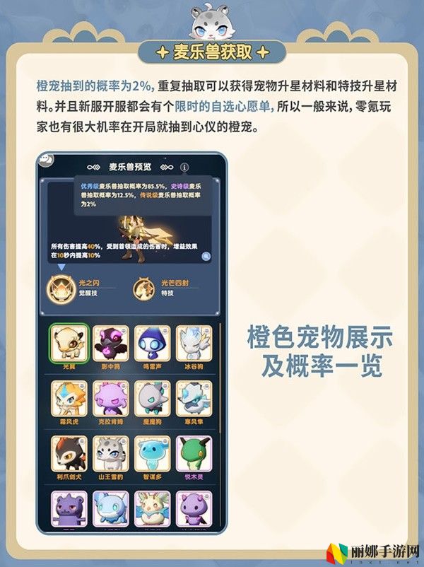 出发吧麦芬麦乐兽系统玩法介绍
