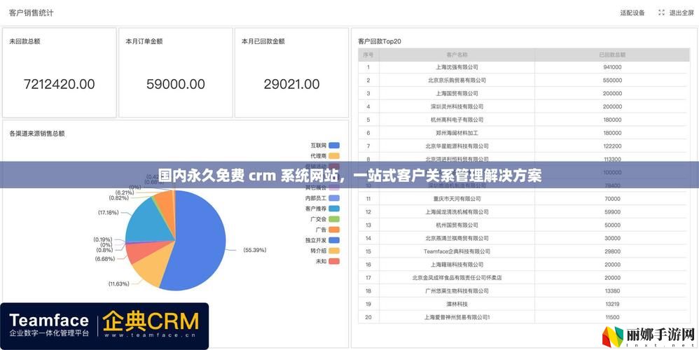 国内永久免费CRM系统网站